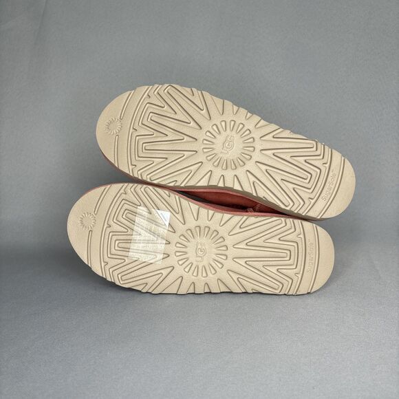 New Womens UGG Australia Boots Sz 8 Classic Mini Pinkish Red (Clay Pot) Booties - Picture 15 of 15